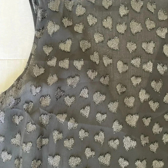 Alice + Olivia metallic heart blouse - Picture 8 of 10